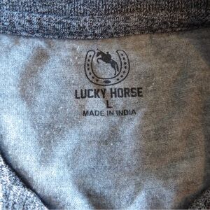 Lucky Horse Grey Crewneck Sweatshirt